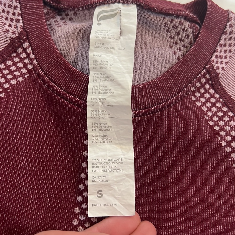 Fabletics Crop Workout Top - Picture 5 of 8